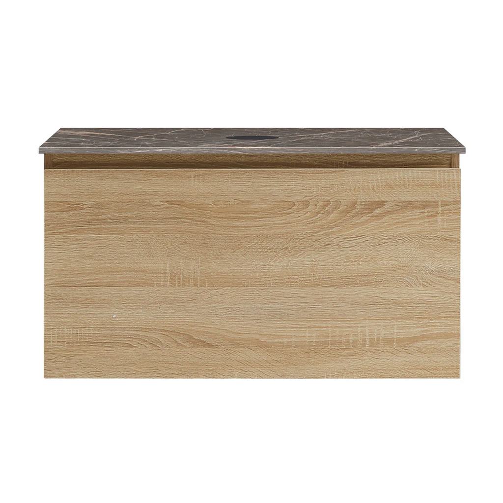 Parisi Rocki + MyTop 800 Wall Mounted Cabinet with Honed Porcelain Top - Sahara - Ombra di Caravaggio Porcelain Top - FV-RK-800-SH-OCP