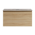 Parisi Rocki + MyTop 800 Wall Mounted Cabinet with Honed Porcelain Top - Sahara - Portland Hood Porcelain Top - FV-RK-800-SH-PHH