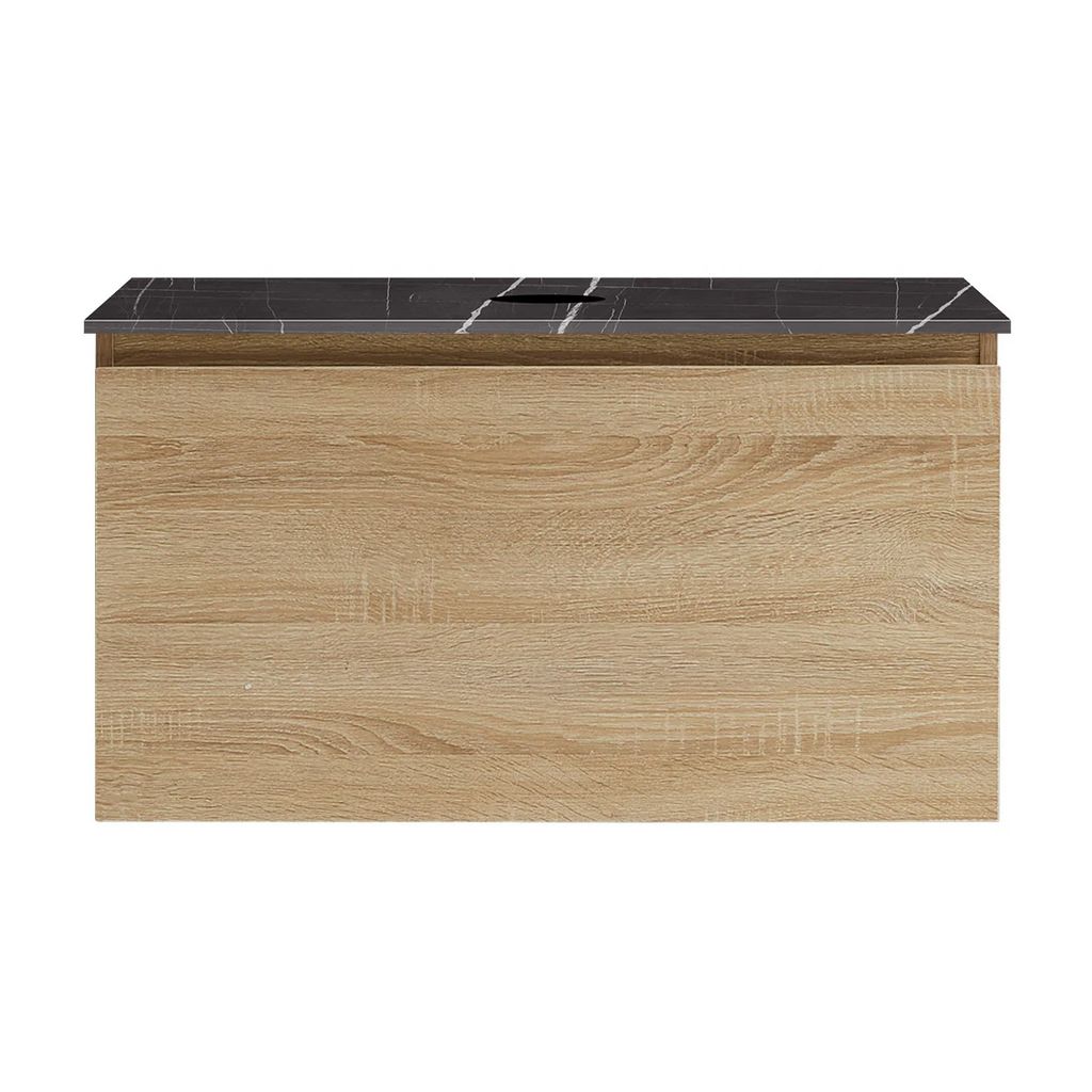 Parisi Rocki + MyTop 800 Wall Mounted Cabinet with Honed Porcelain Top - Sahara - Sahara Noir Porcelain Top - FV-RK-800-SH-SAH