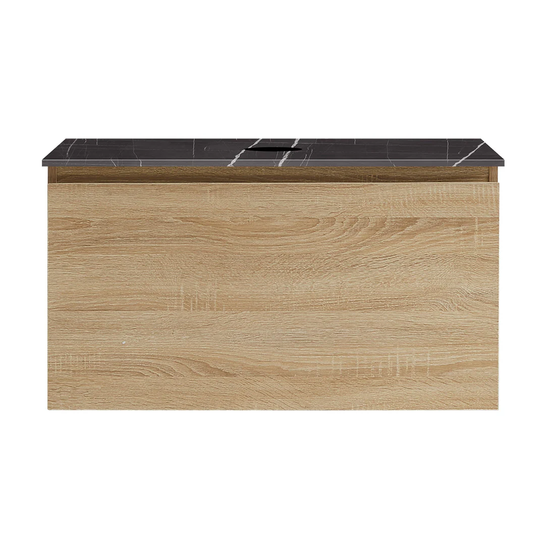 Parisi Rocki + MyTop 800 Wall Mounted Cabinet with Honed Porcelain Top - Sahara - Sahara Noir Porcelain Top - FV-RK-800-SH-SAH