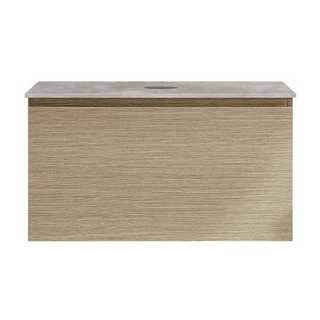 Parisi Rocki + MyTop 800 Wall Mounted Cabinet with Honed Porcelain Top - Sand Plus - Portland Hood Porcelain Top - FV-RK-800-SP-PHH