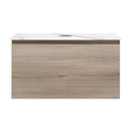 Parisi Rocki + MyTop 800 Wall Mounted Cabinet with Honed Porcelain Top - Steel Oak - Statuario Porcelain Top - FV-RK-800-ST-STH