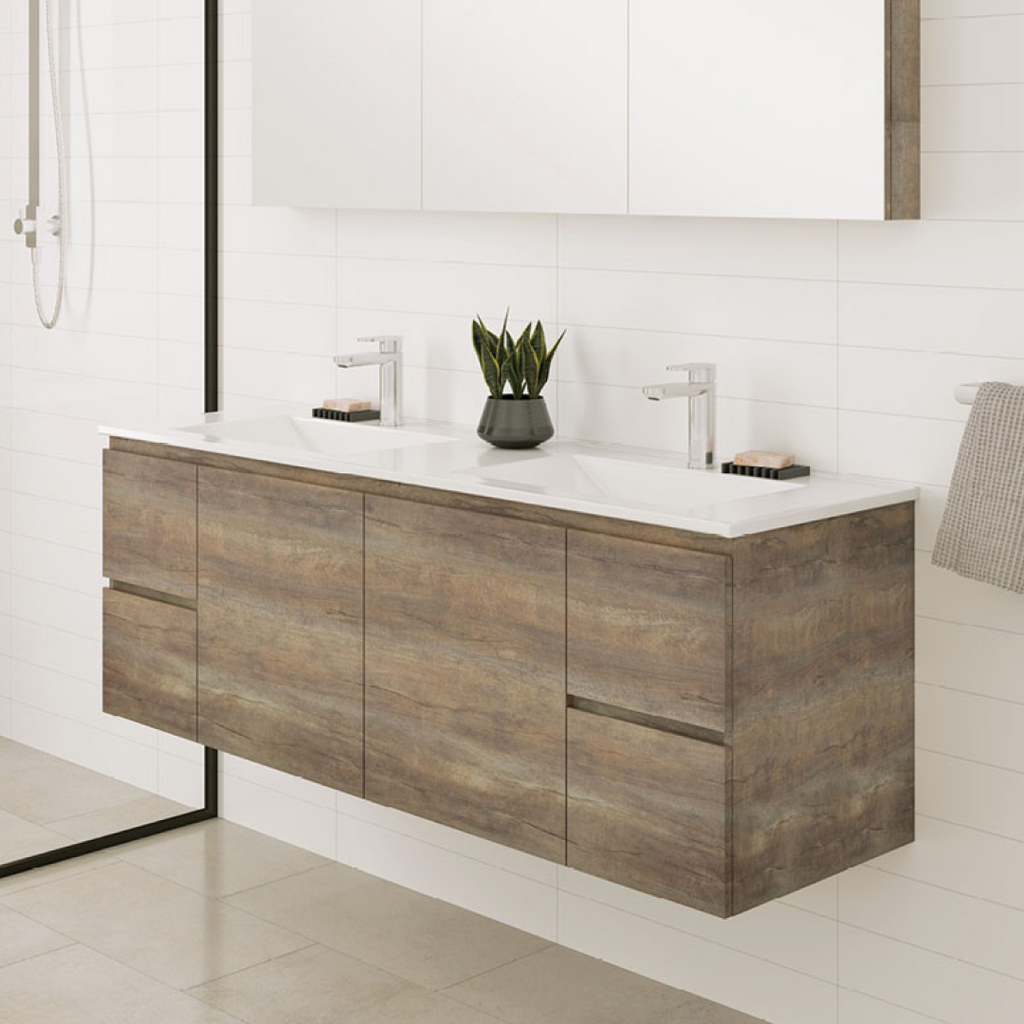 Fienza Carmen 1500mm Wall Hung Vanity - Artisan Beamwood - C150WD-D