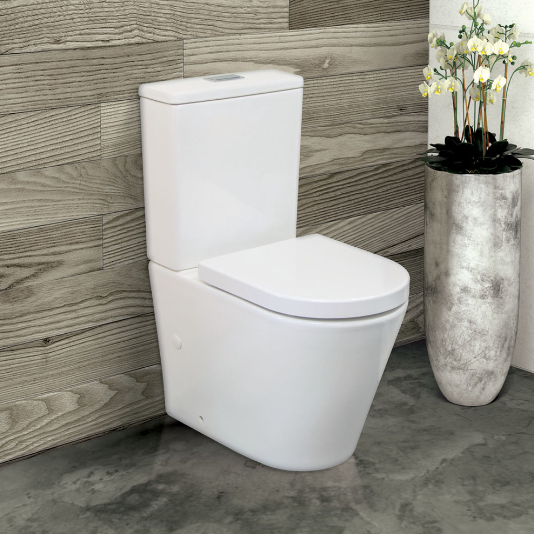 Fienza Isabella BTW Toilet Suite Geberit Cistern S-Trap - Bottom Inlet - K014GEA
