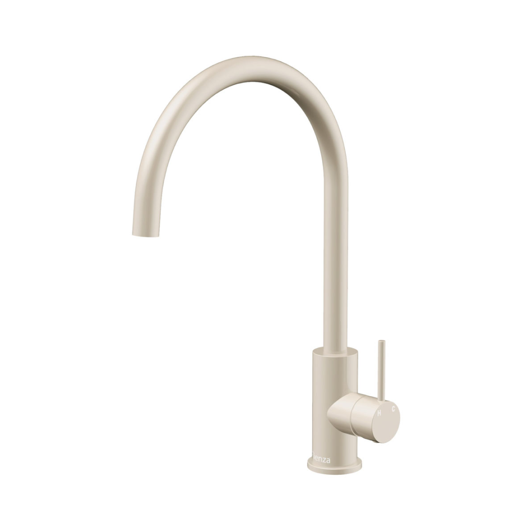 Fienza Kaya Ambience Sink Mixer - Gloss Warm White - 228105W