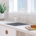 Fienza Kaya Ambience Sink Mixer - Gloss Warm White - 228105W