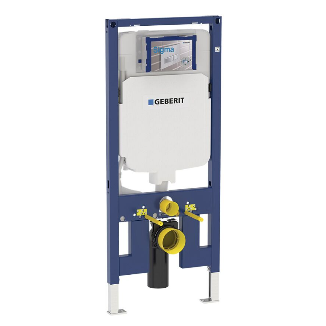 Fienza Koko Wall Hung Toilet & Geberit Cistern - No Flush Button - K2376W-GE