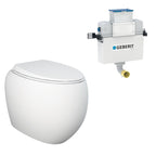 Fienza Rak Cloud Wall Faced S-Trap Toilet Suite - Geberit Kappa Cistern - 897650MWA