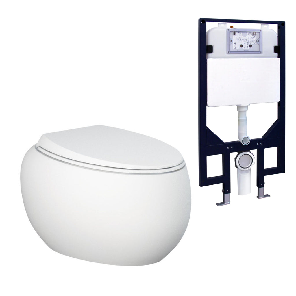 Fienza Rak Cloud Wall Hung Toilet Suite - R&T Cistern - 757750MW