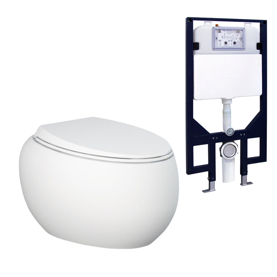 Fienza Rak Cloud Wall Hung Toilet Suite - R&T Cistern - 757750MW