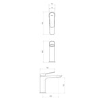 Parisi Float Basin Mixer - Matte Black - FL.01-1H.02