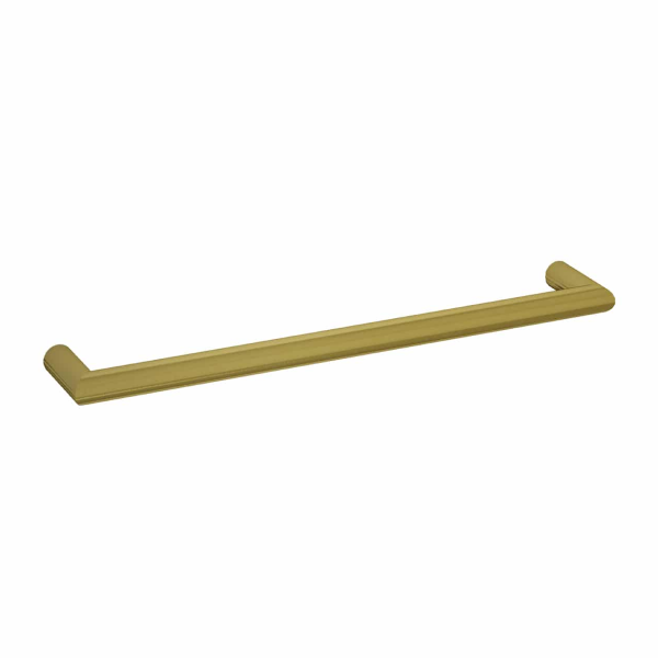 Thermorail 12V Round 632 Single Heated Towel Rail - DSR6BG Brushed Gold
