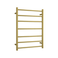 Thermorail 240V Round 600 Ladder Heated Towel Rail - SR44MBG Brushed Gold