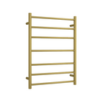 Thermorail 240V Round 600 Ladder Heated Towel Rail - SR44MBG Brushed Gold