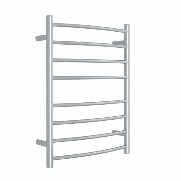 Thermorail 240V Curved 600 Round Ladder Heated Towel Rail - CR23M Polished Stainless Steel