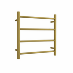 Thermorail 240V Round 550 Ladder Heated Towel Rail - SR25MBG Brushed Gold