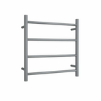 Thermorail 240V Round 550 Ladder Heated Towel Rail - SR25MGM Gun Metal