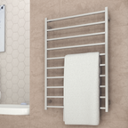 Thermorail 240V Straight 800 Square Ladder Heated Towel Rail - SS88M Polished Stainless Steel