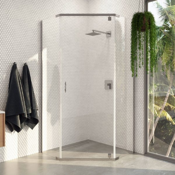 Decina Cascade 1000 Angle Semi-Frameless Pivot Shower Screen