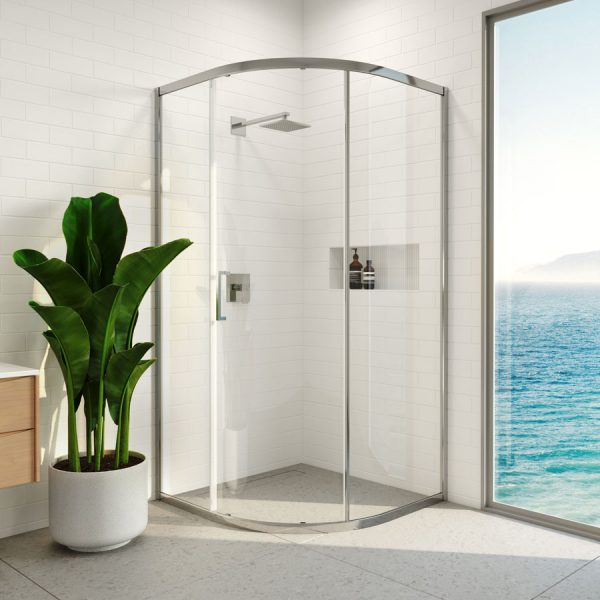 Decina Floriano 1000 Curved Sliding Shower Screen - FLSSCURVED