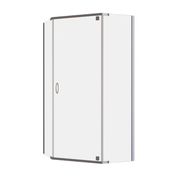 Decina Cascade 1000 Angle Semi-Frameless Pivot Shower Screen - CASSANGLEC
