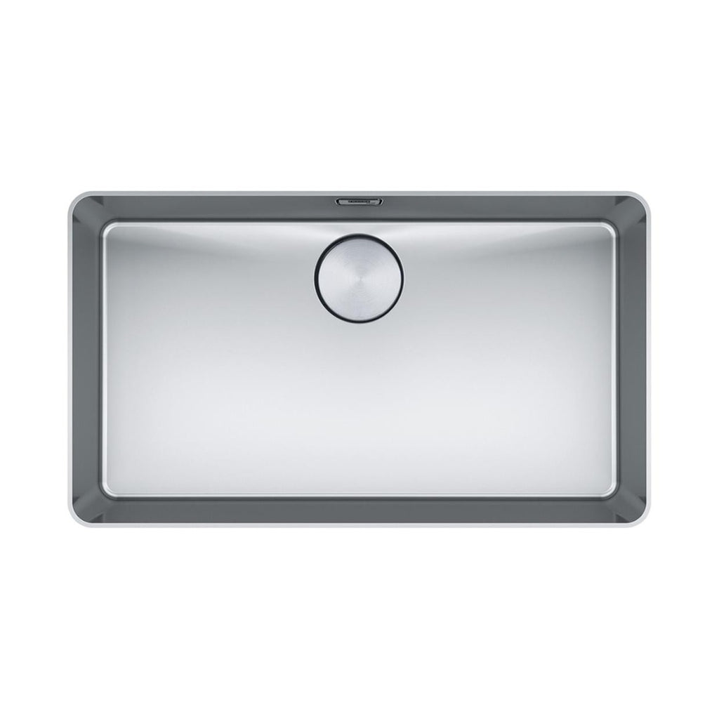 Franke Mythos MYX210-70FPC Single Bowl Topmount or Flushmount Sink - Includes Drainer, Rollamat & Remote Waste - MYX21070FPC