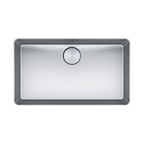 Franke Mythos MYX210-70FPC Single Bowl Topmount or Flushmount Sink - Includes Drainer, Rollamat & Remote Waste - MYX21070FPC