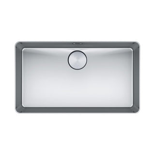 Franke Mythos MYX210-70FPC Single Bowl Topmount or Flushmount Sink - Includes Drainer, Rollamat & Remote Waste - MYX21070FPC