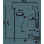 Franke Active Pull-Out Tap TA7721MB - Matte Black