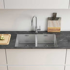 Franke Bolero BOX220-36 Double Bowl Sink Topmount, Undermount, Flushmount - Stainless Steel - BOX22036