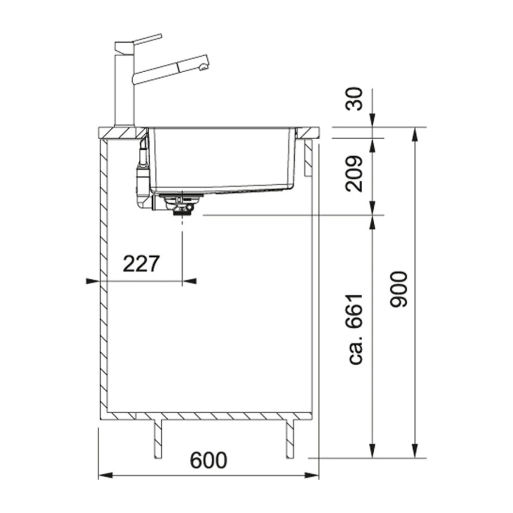 Franke Maris MRX 260-34-19 SBL 3 Way Install - Stainless Steel - MRX26034/19SBL