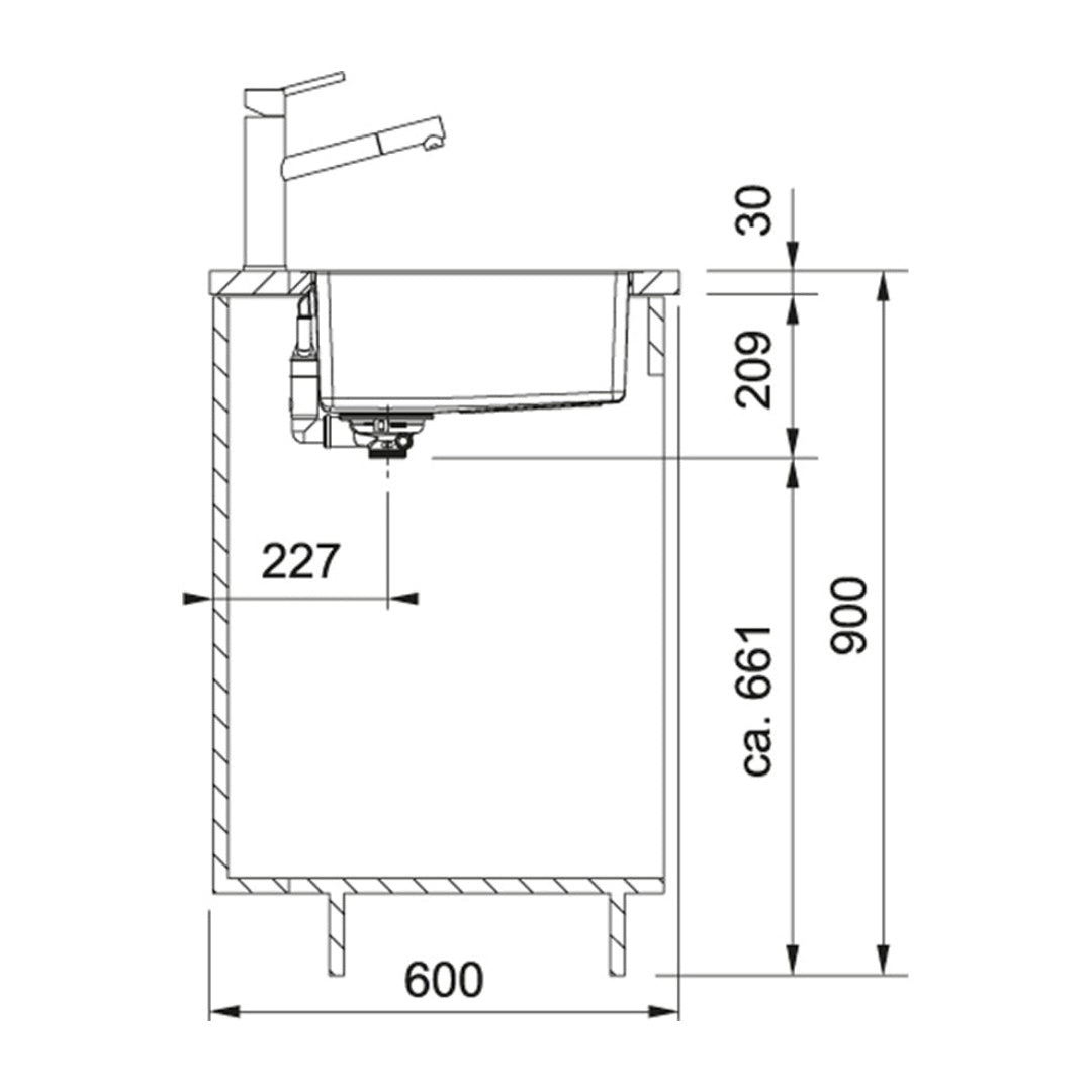 Franke Maris MRX 260-34-19 SBL 3 Way Install - Stainless Steel - MRX26034/19SBL