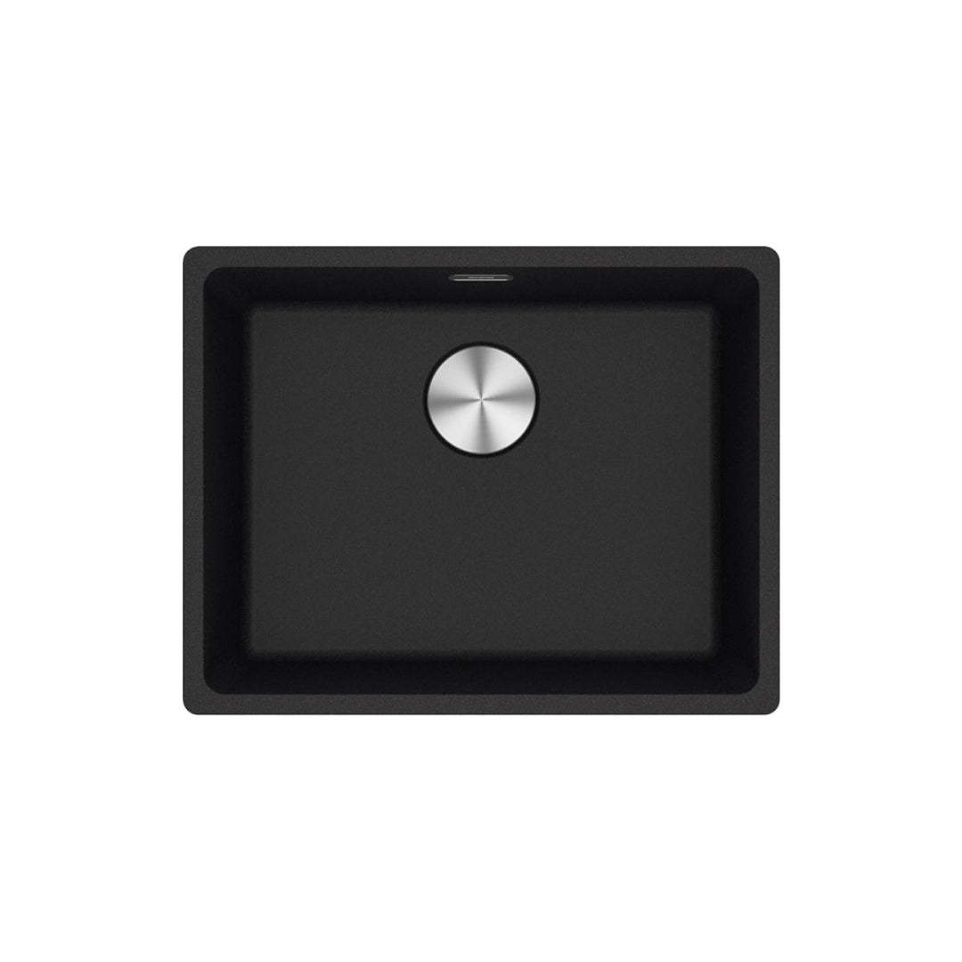 Franke Maris MRG610-52FPC-ON Topmount Single Bowl Sink - Onyx (Includes Drainer) - MRG61052ONFPC