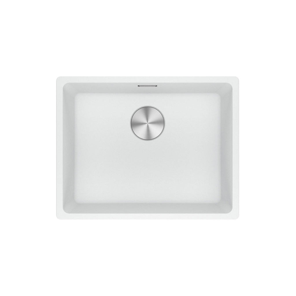 Franke Maris MRG610-52FPC-PW Single Bowl Topmount Sink - (Includes Extension Drainer) Polar White - MRG61052PWFPC