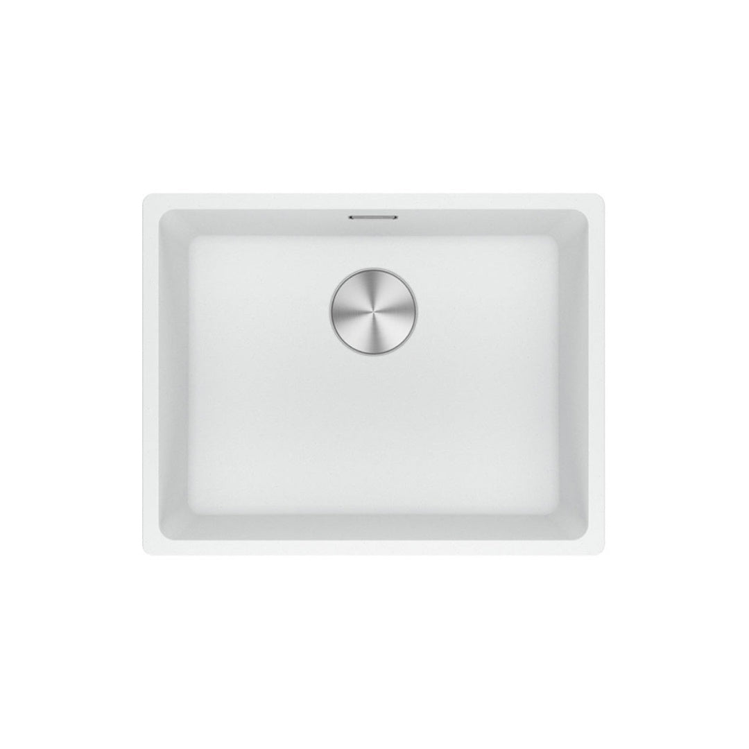 Franke Maris MRG610-52FPC-PW Single Bowl Topmount Sink - (Includes Extension Drainer) Polar White - MRG61052PWFPC