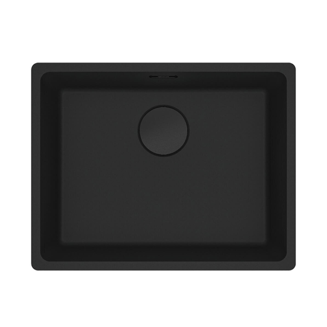 Franke Maris Undermount/Flushmount Single Bowl Sink - MRG21052MB-B Matte Black - MRG21052MBB