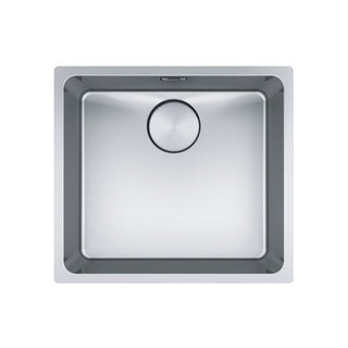 Franke Mythos MYX110-45FPC Single Bowl Undermount Sink - (Includes Extension Drainer, Rollamat & Remote Waste) - MYX11045FPC
