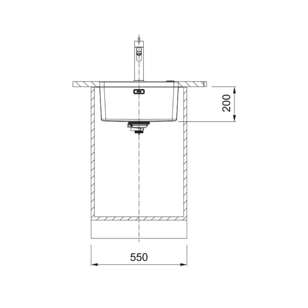 Franke Mythos MYX110-45FPC Single Bowl Undermount Sink - (Includes Extension Drainer, Rollamat & Remote Waste) - MYX11045FPC