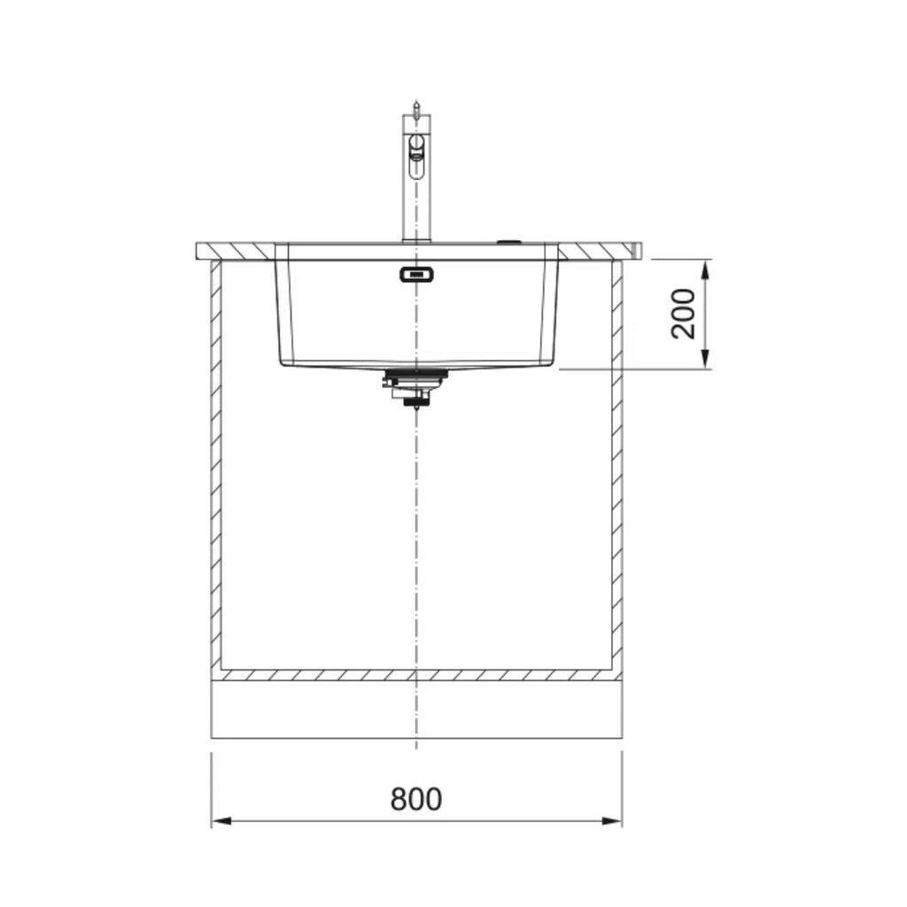 Franke Mythos MYX110-55FPC Single Bowl Undermount Sink Package - (Includes Extension Drainer, Rollamat, Remote Waste) - MYX11055FPC