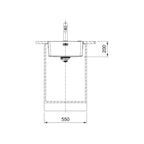 Franke Mythos Single Bowl Flushmount Sink - MYX210-45B - MYX21045B