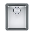 Franke Mythos MYX210-34FPC Single Bowl Sink - Includes Drainer, Rollamat & Remote Waste - MYX21034FPC
