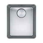 Franke Mythos MYX210-34FPC Single Bowl Sink - Includes Drainer, Rollamat & Remote Waste - MYX21034FPC