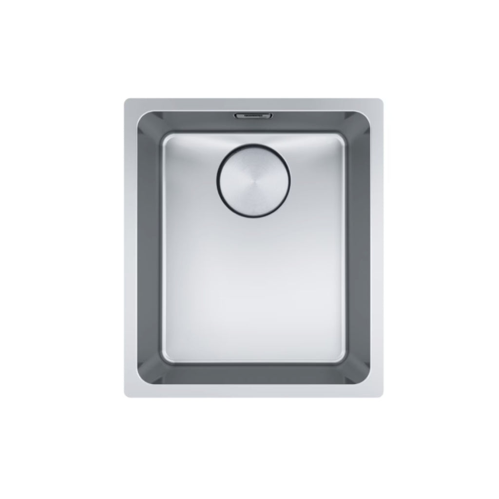 Franke Mythos MYX110-34FPC Single Bowl Undermount Sink - Includes Drainer, Rollamat & Remote Waste - MYX11034FPC