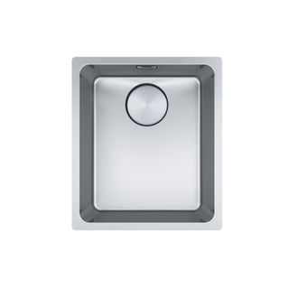 Franke Mythos MYX110-34FPC Single Bowl Undermount Sink - Includes Drainer, Rollamat & Remote Waste - MYX11034FPC