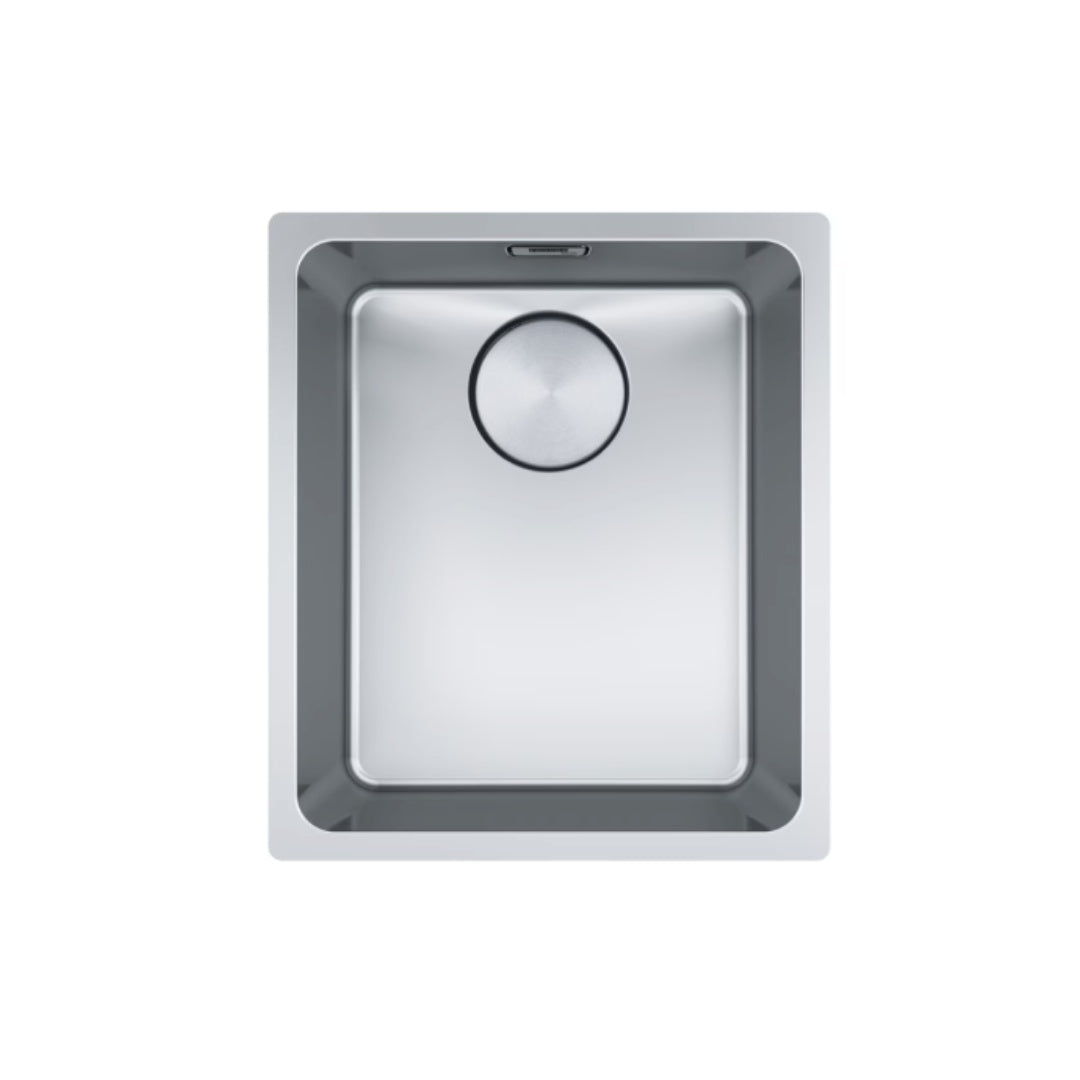Franke Mythos MYX110-34FPC Single Bowl Undermount Sink - Includes Drainer, Rollamat & Remote Waste - MYX11034FPC