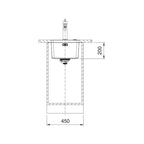Franke Mythos MYX110-34FPC Single Bowl Undermount Sink - Includes Drainer, Rollamat & Remote Waste - MYX11034FPC