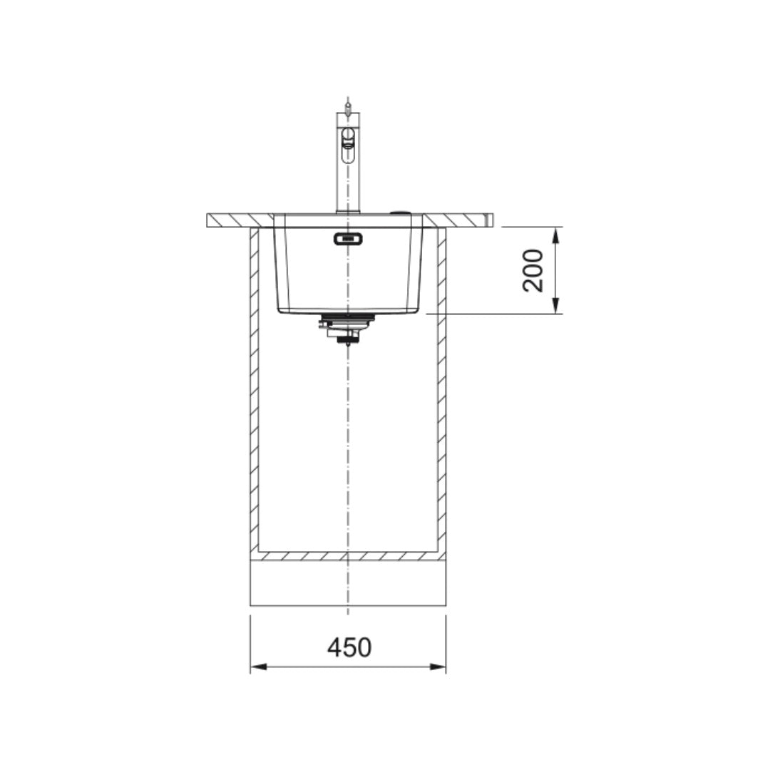 Franke Mythos MYX110-34FPC Single Bowl Undermount Sink - Includes Drainer, Rollamat & Remote Waste - MYX11034FPC