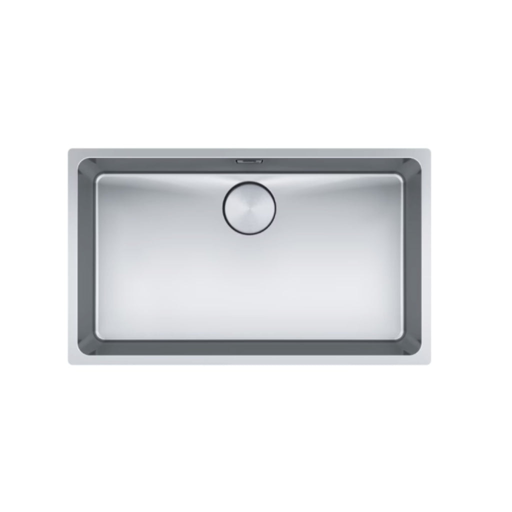 Franke Mythos MYX110-70FPC Single Bowl Undermount Sink - (Includes Extension Drainer, Rollamat & Remote Waste) - MYX11070FPC