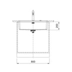 Franke Mythos MYX110-70FPC Single Bowl Undermount Sink - (Includes Extension Drainer, Rollamat & Remote Waste) - MYX11070FPC