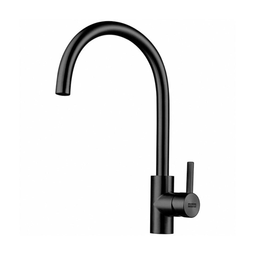 Franke TA9600BS EOS NEO Gooseneck Swivel Tap - Black Steel